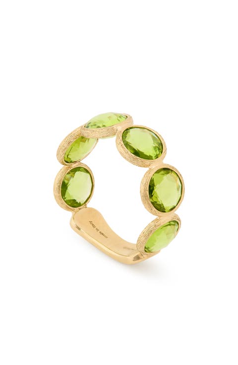 Jaipur Color Peridot Band Ring