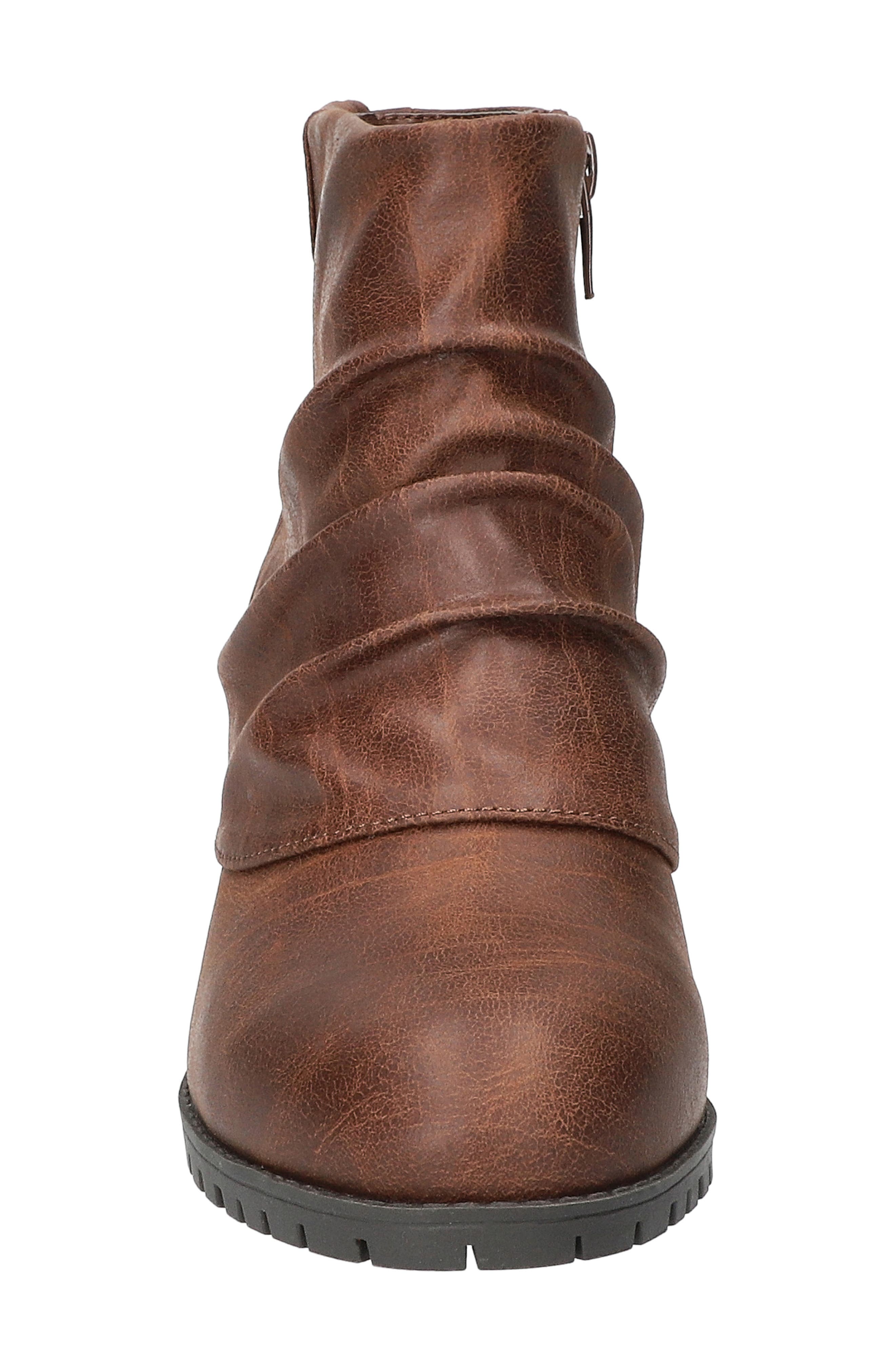 EASY STREET Ambrose Bootie, Alternate, color, Brown Distressed