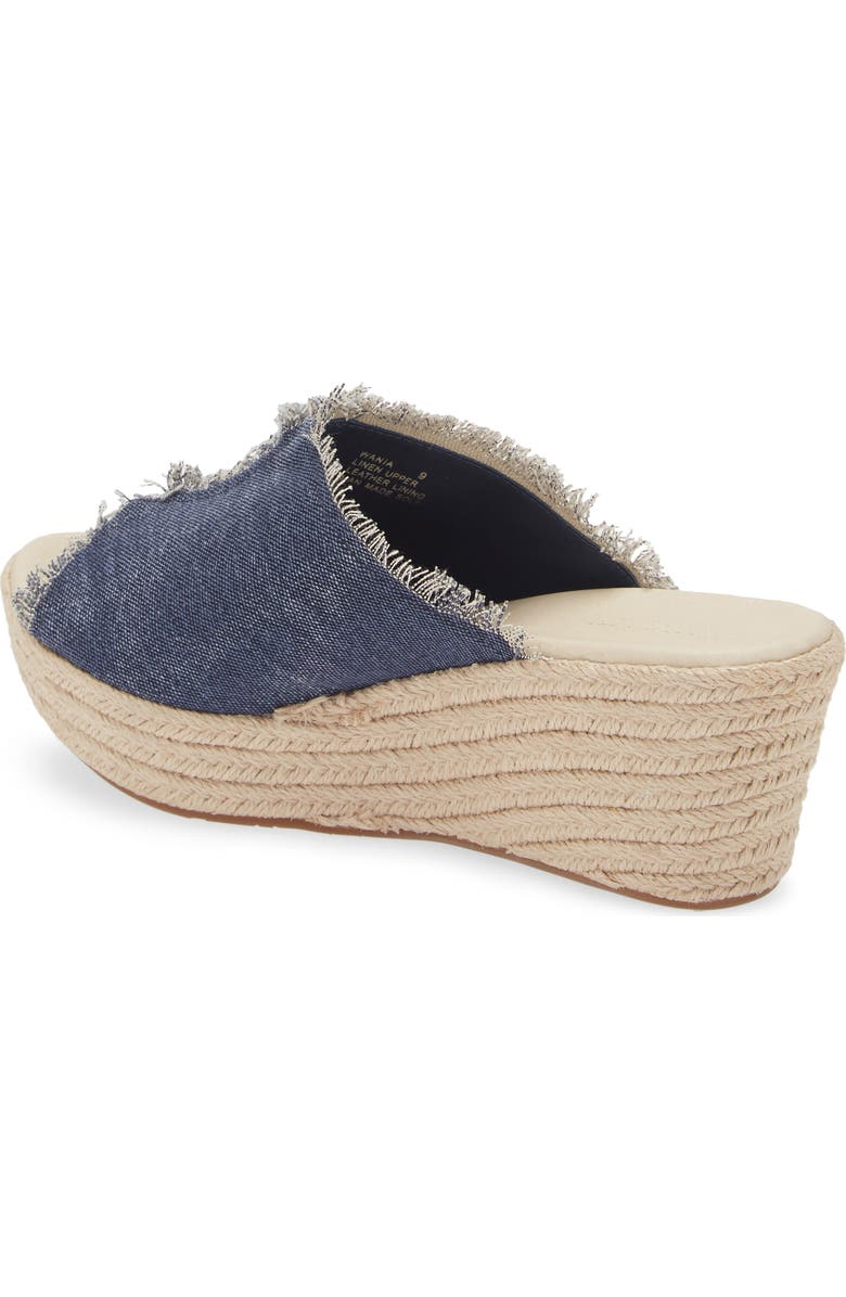 Chocolat Blu Platform Wedge Sandal, Alternate, color, Indigo Linen