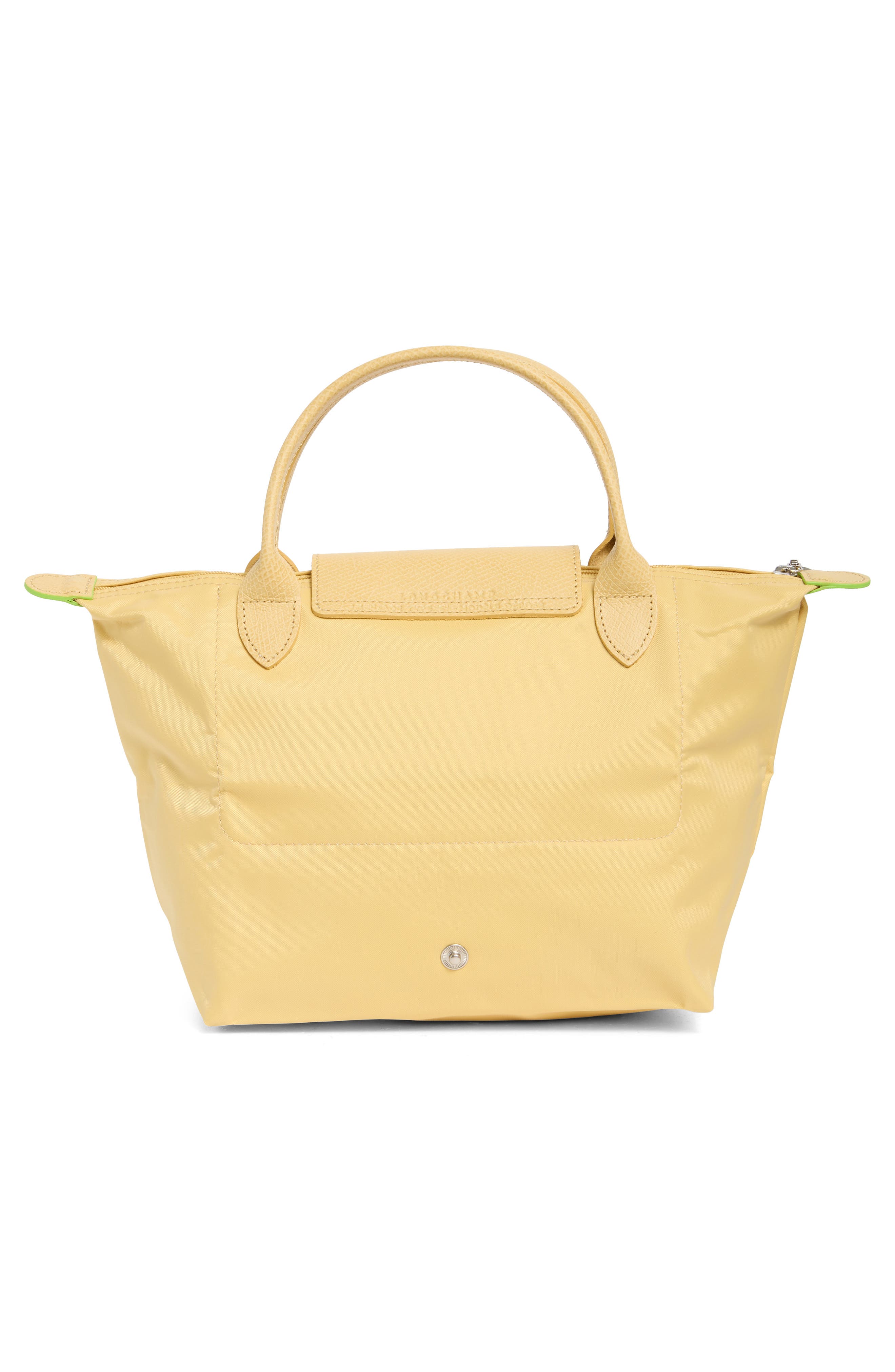 Longchamp Small Le Pliage Green Recycled Canvas Top Handle Bag, Alternate, color, 