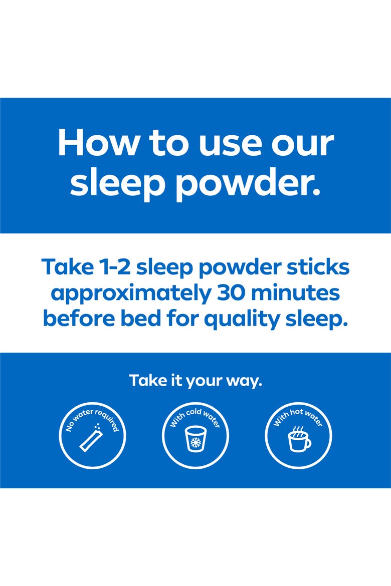 Sleep Powder 30 Count Sugarfree, Melatonin, Snoozeberry, Alternate, color, Multicolored
