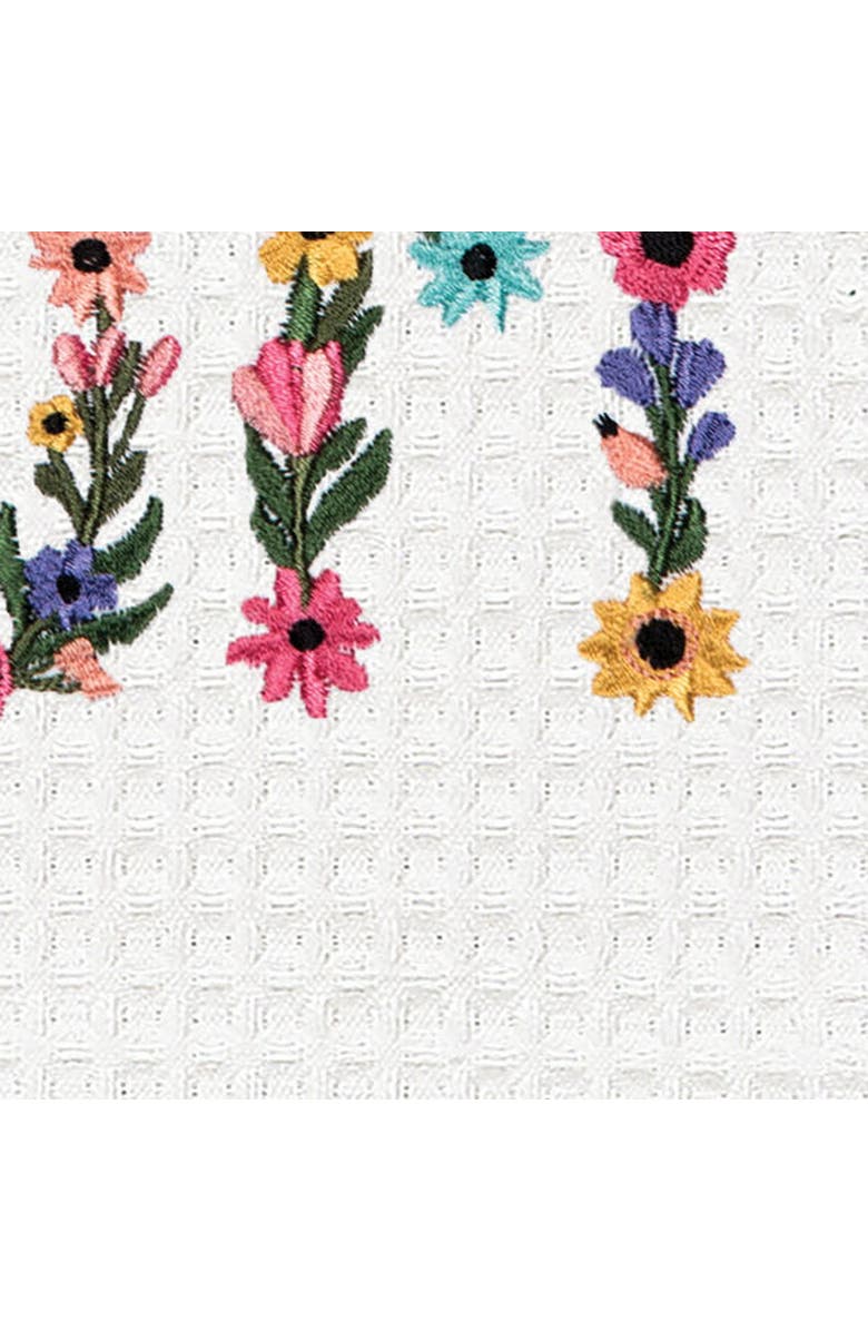 C&F Home Floral Mom Kitchen and Bathroom Embroidered Waffle Hand Towel, Alternate, color, 