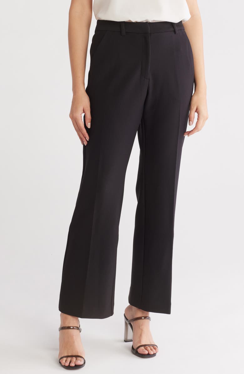 NORDSTROM RACK Stretch Ponte Bootcut Pants, Main, color, Black