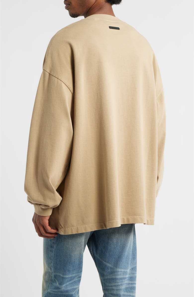 Fear of God Essentials Training '90s Long Sleeve Logo Graphic T-Shirt, Alternate, color, Faded Dune