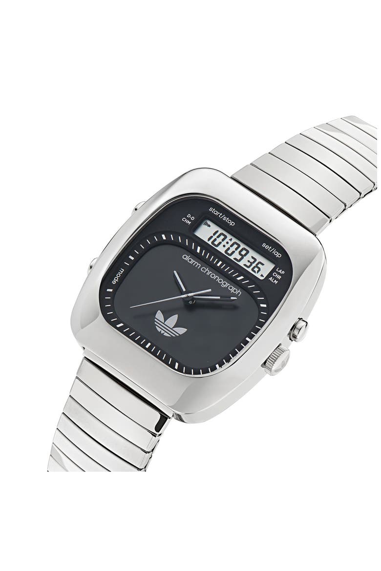 AO Style Chronograph Bracelet Watch, 37mm, Alternate, color, SILVER