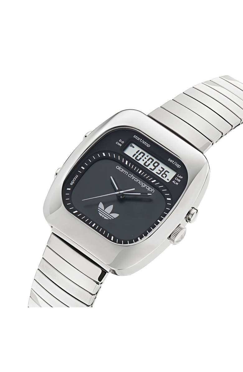 adidas AO Style Chronograph Bracelet Watch, 37mm, Alternate, color, Silver