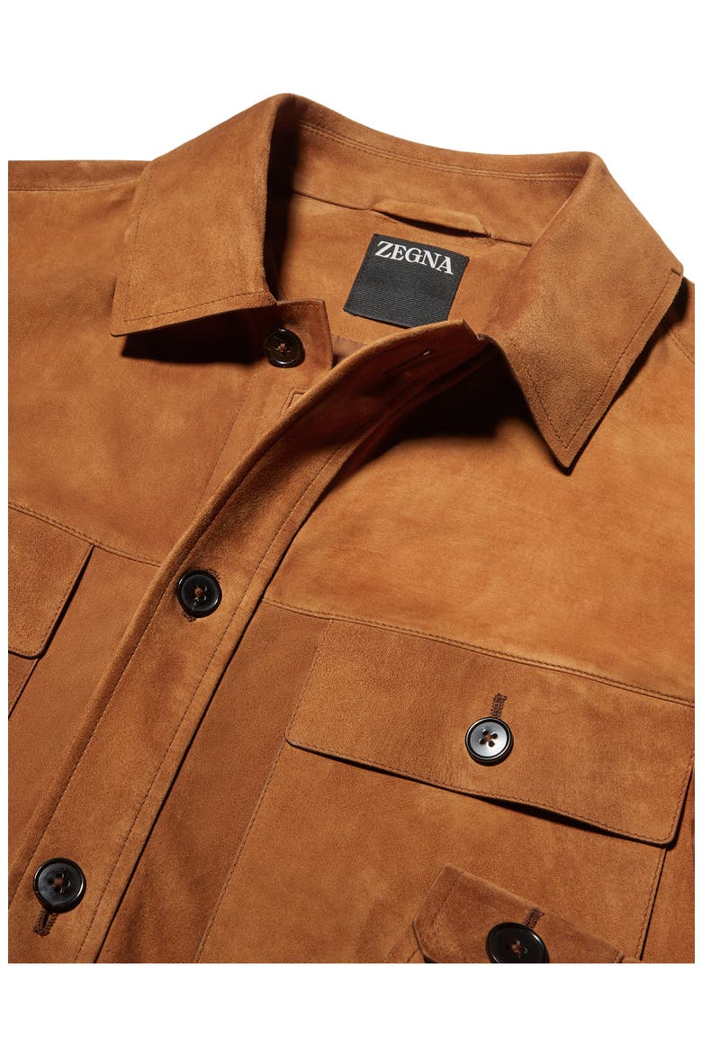 Suede Overshirt, Alternate, color, VICUNA