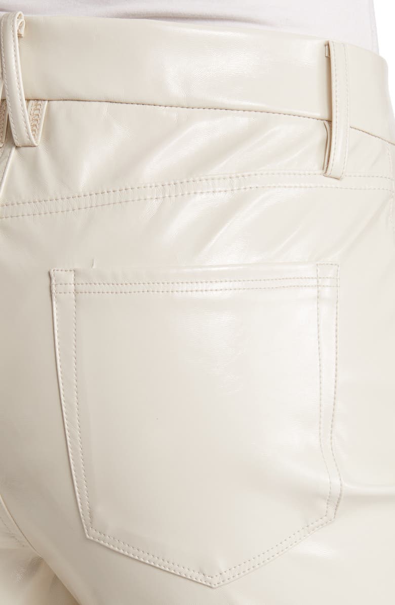 Good American Good Curve Faux Leather Straight Leg Pants, Alternate, color, 