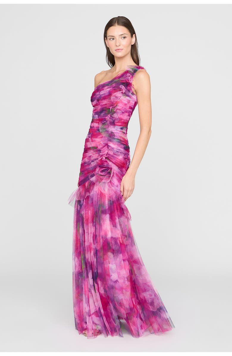 Theia Petunia Knit Midi Dress, Alternate, color, Sunlit Pink