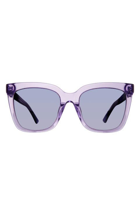 53mm Polarized Cat Eye Sunglasses