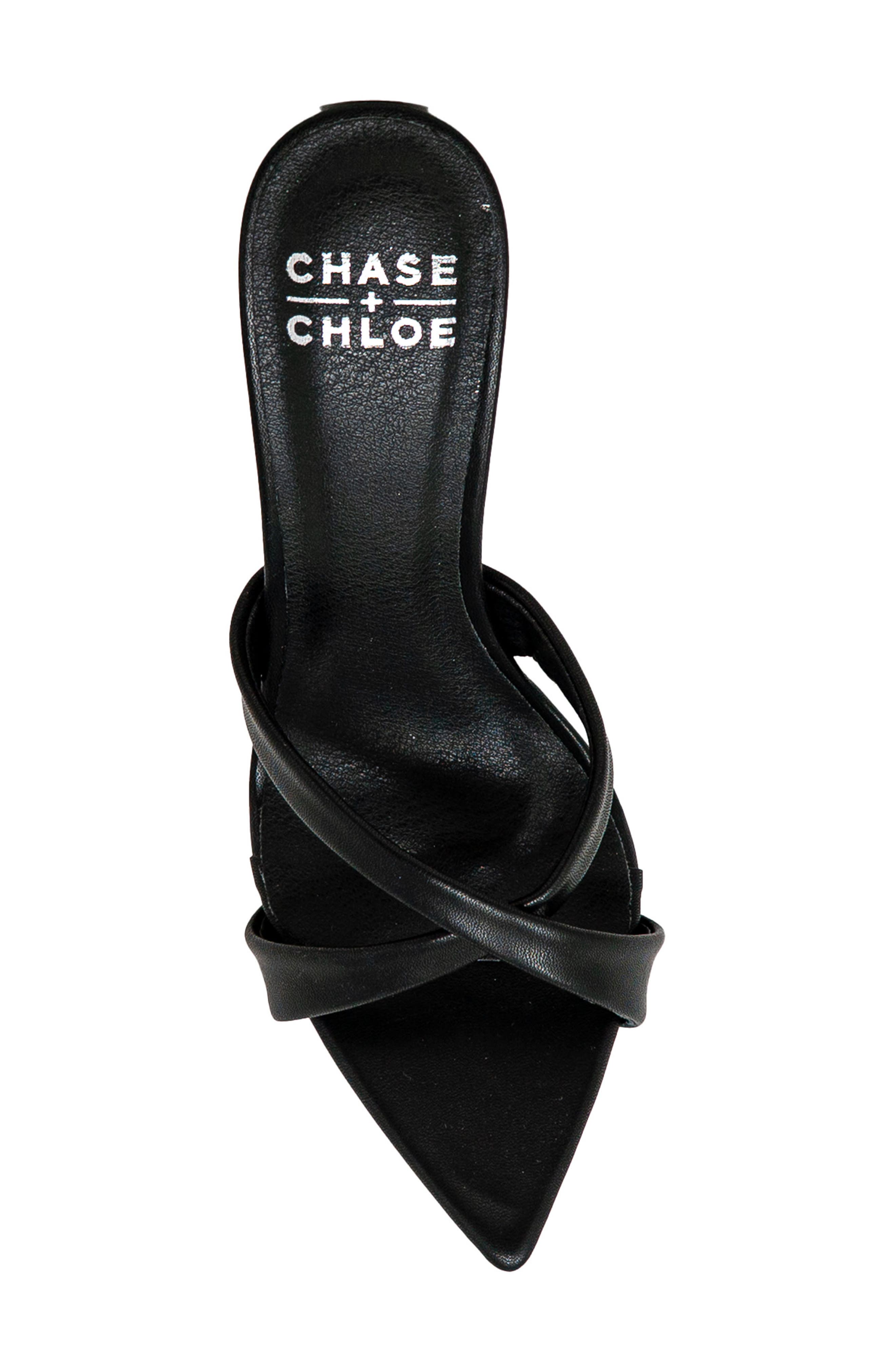 Crisscross Strap Sandal, Alternate, color, BLACK PU