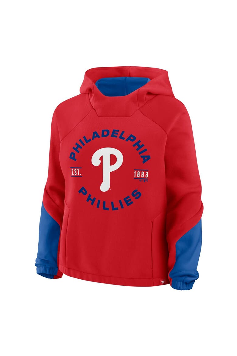 Women's Fanatics Red Philadelphia Phillies Oversized Time to Win Pullover Hoodie, Alternate, color, Red