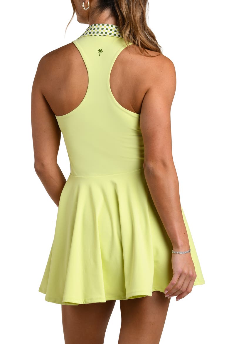 Checkpoint Tennis Dress, Alternate, color, LIME