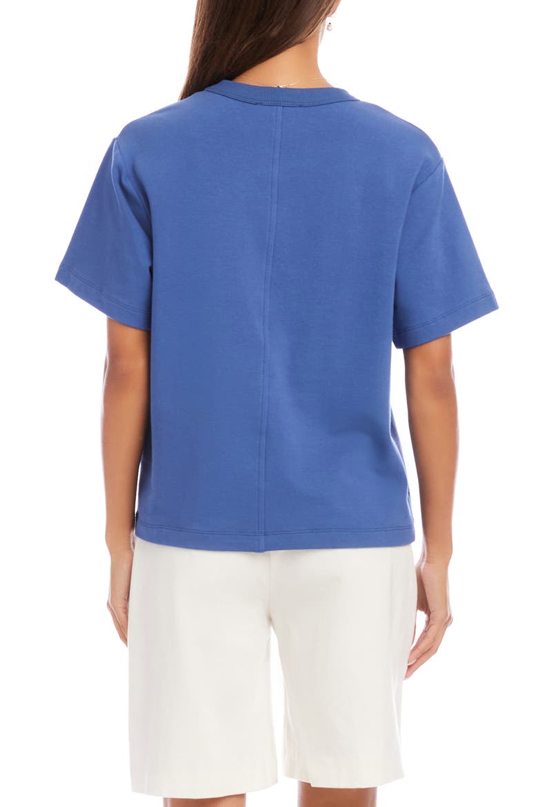 French Terry T-Shirt, Alternate, color, BLUE