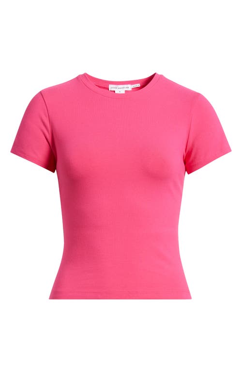 GOOD AMERICAN GOOD AMERICAN STRETCH COTTON BABY TEE 