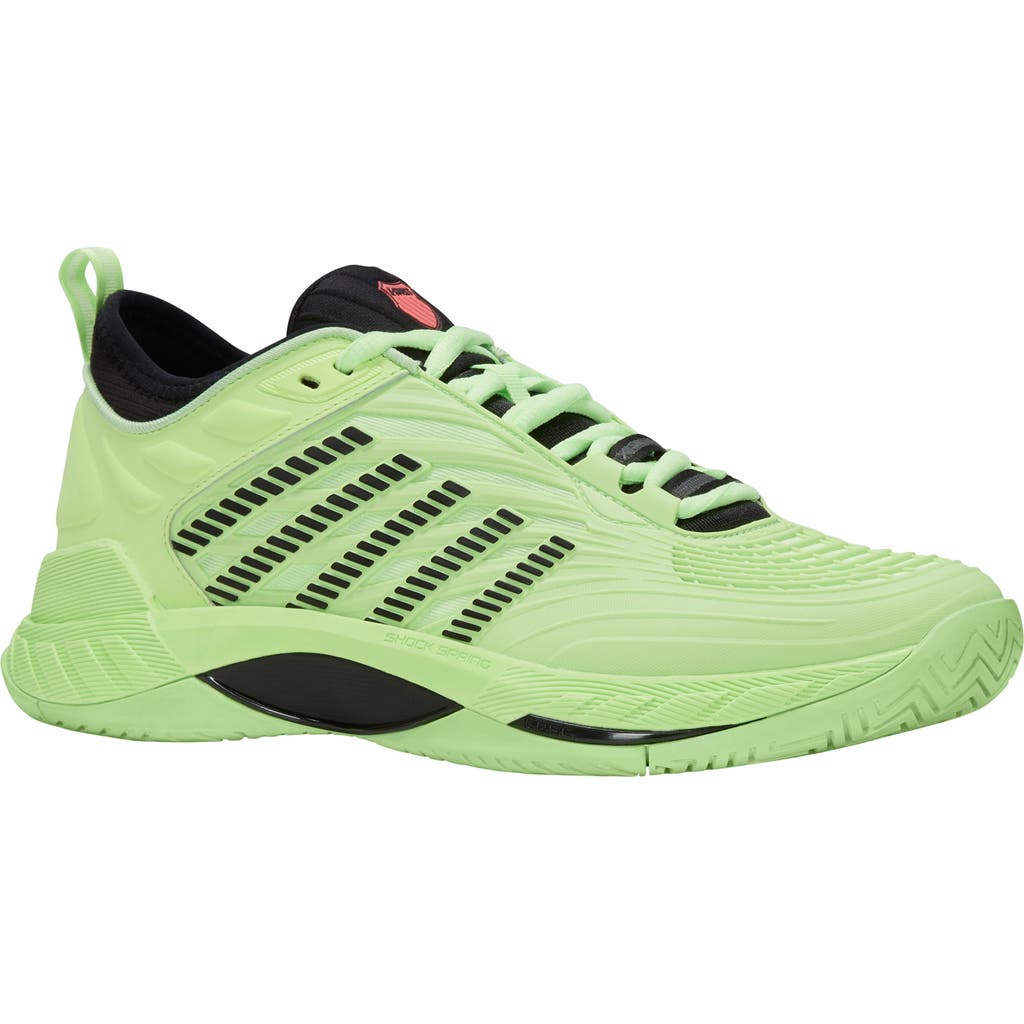 K-Swiss Hypercourt Supreme 2 Tennis Shoe in Neon Green/black/neon Lava  product