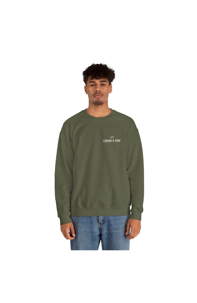 Ledger & Ford Heritage Crewneck Sweatshirt, Alternate, color, Green