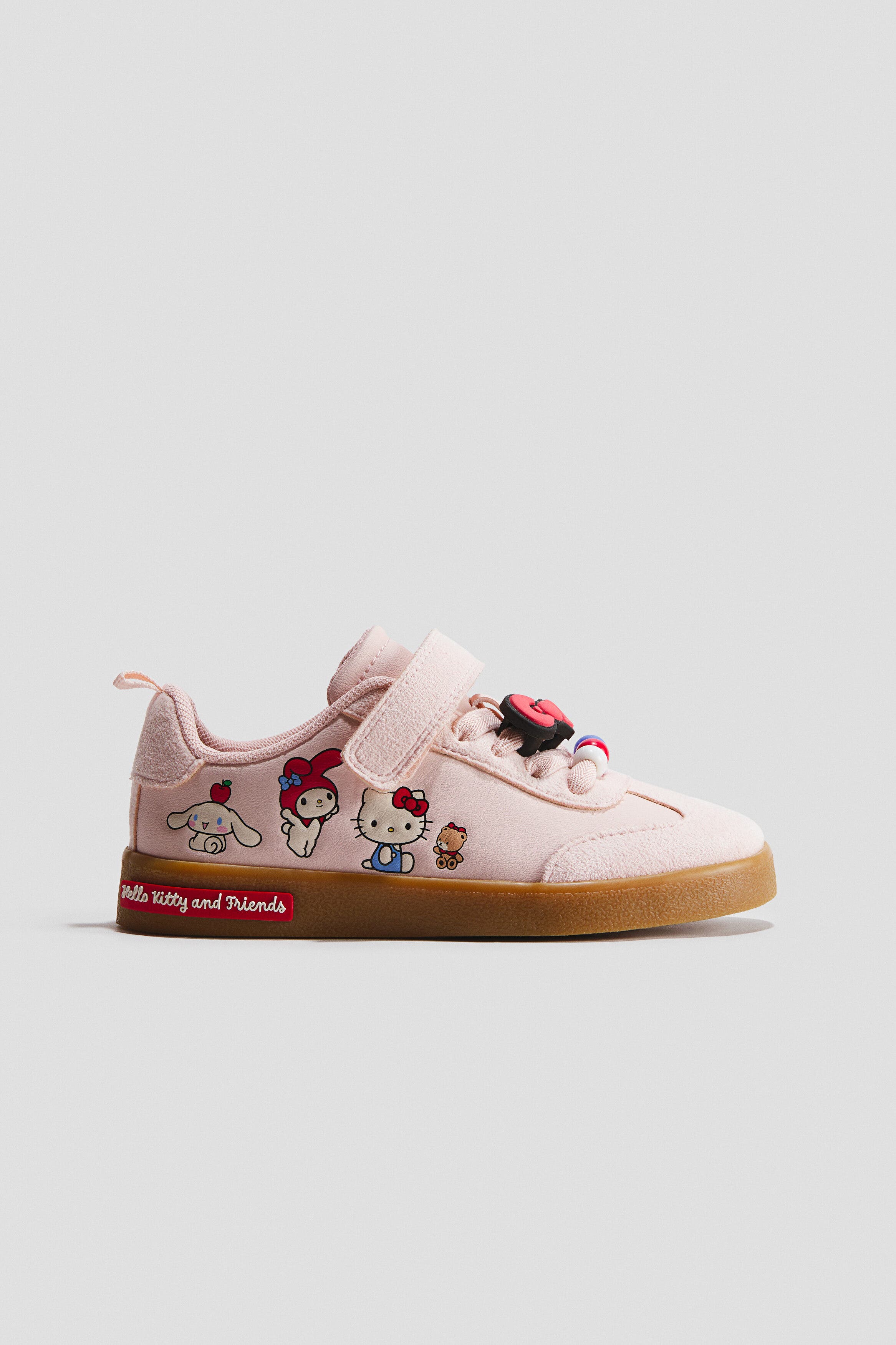Motif-detail Sneakers, Main, color, Light pink/Hello Kitty