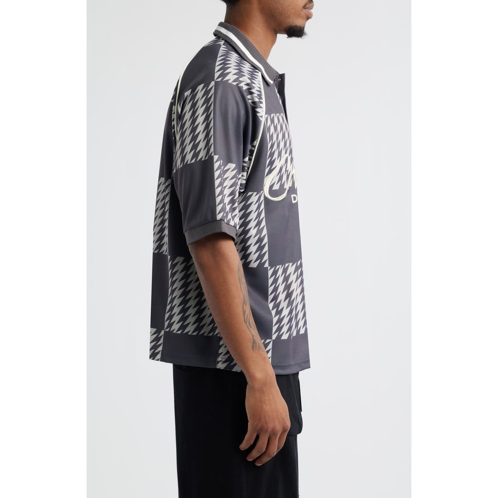 CRIMINAL DAMAGE CRIMINAL DAMAGE CHECKERBOARD OVERSIZE POLO