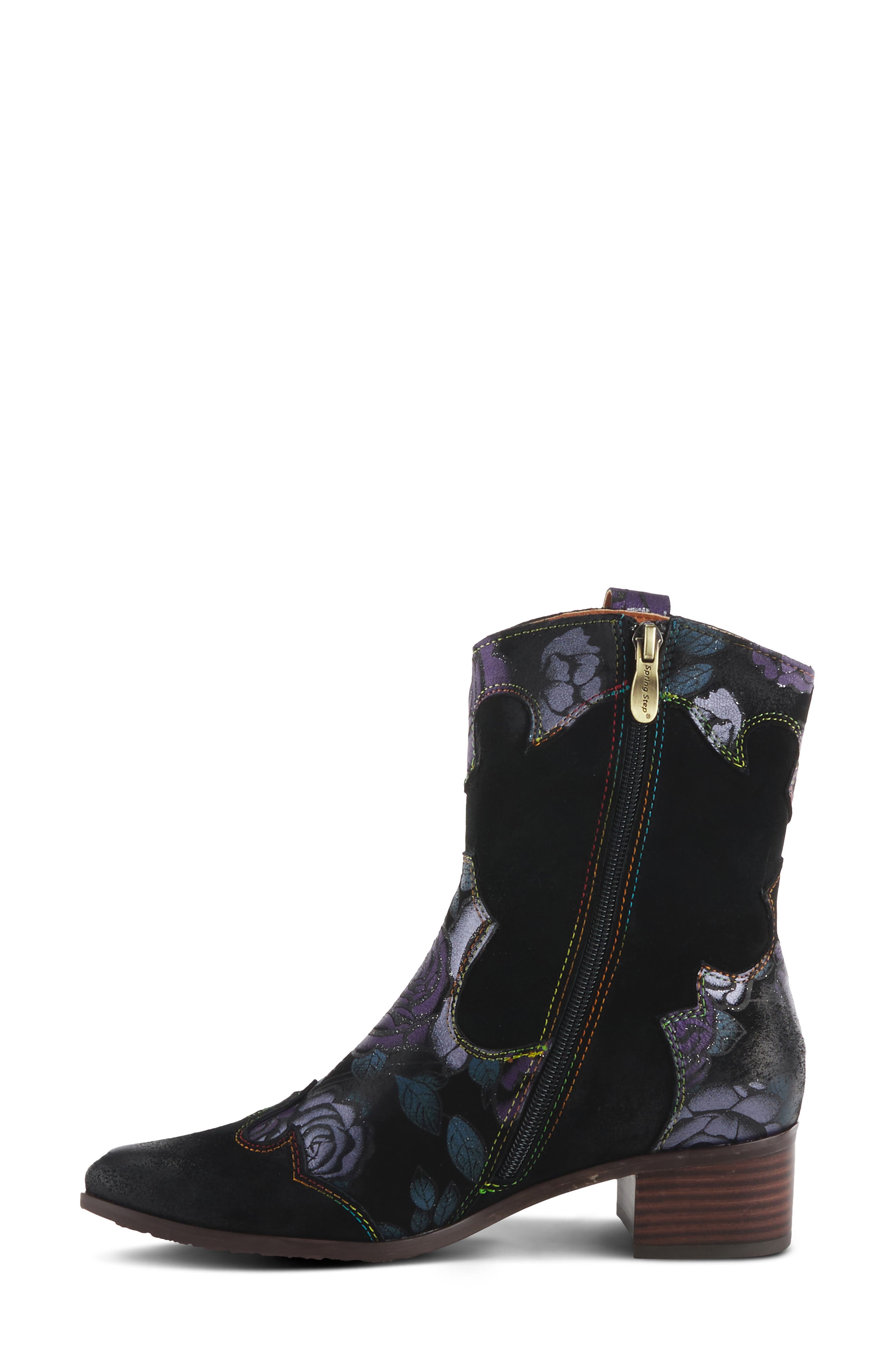 L
Artiste by Spring Step Lady Luck Western Bootie, Alternate, color, Purple Multi