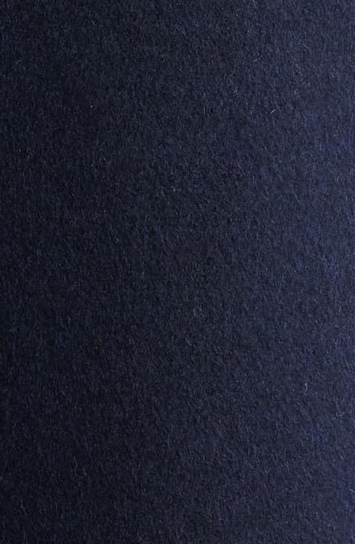 Sam Edelman Doubled Breasted Wool Blend Military Coat In Blue