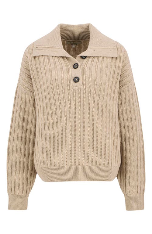 Barbour Norham Cotton & Wool Polo Sweater In Brown