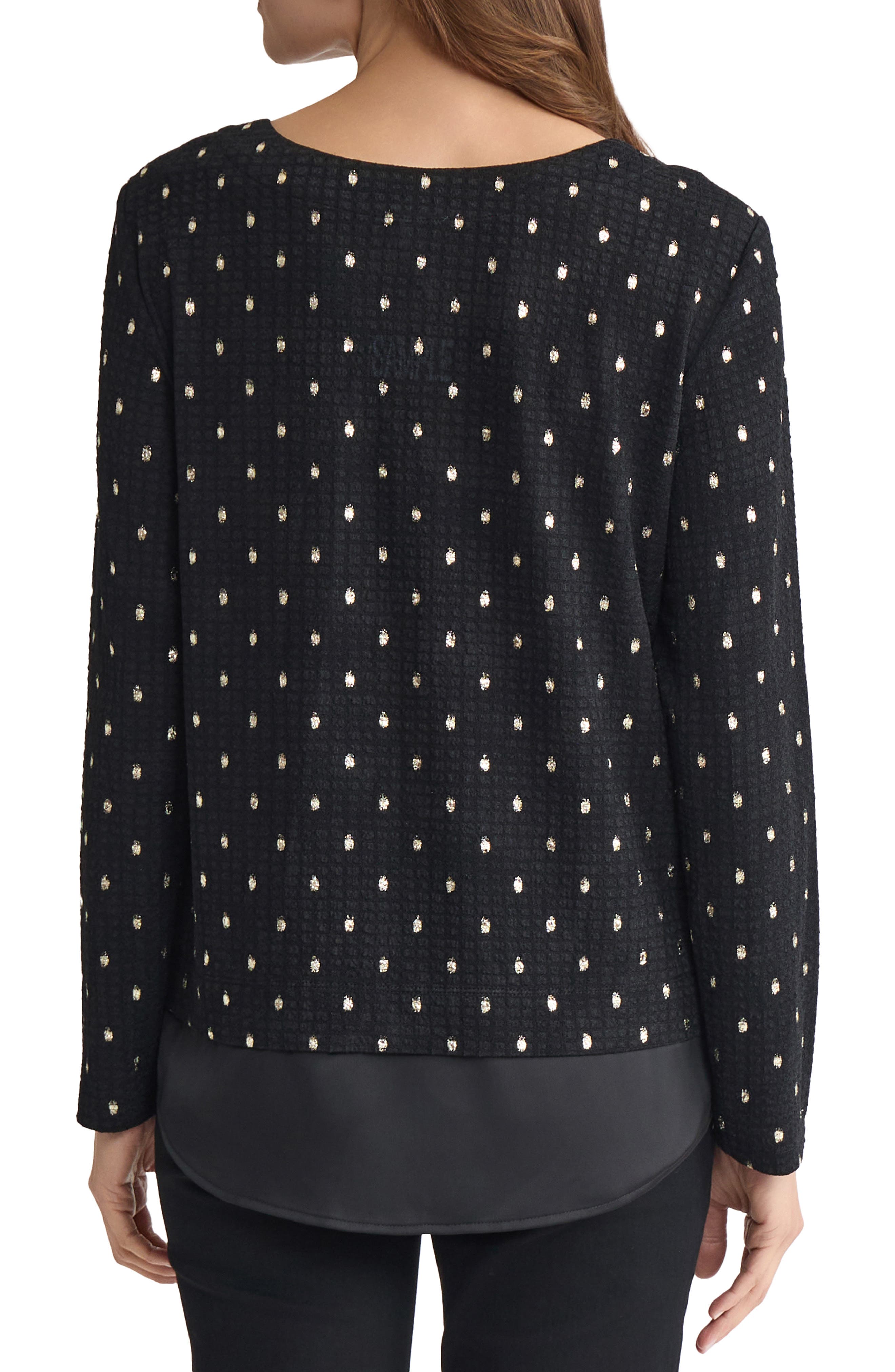Rivet Accent Metallic Top - image 2