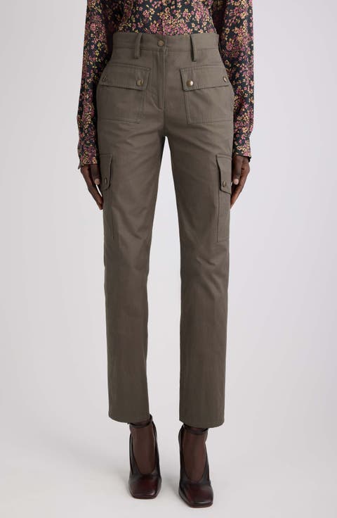Persy Snap Slim Narrow Leg Pants