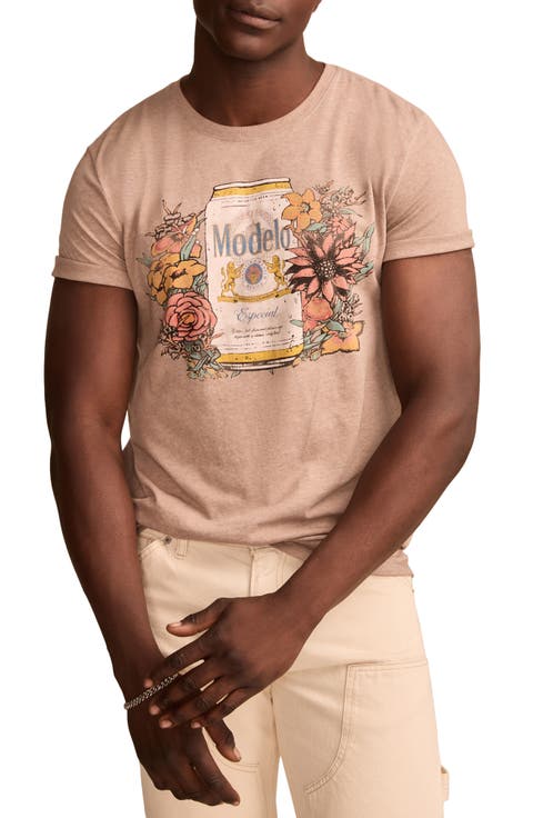 Modelo Flowers Cotton Graphic T-Shirt