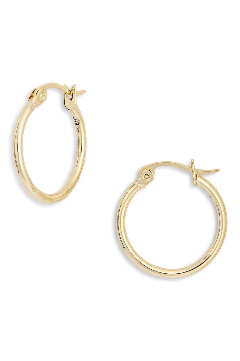Mini Comet Huggie Hoop Earrings, Main, color, GOLD