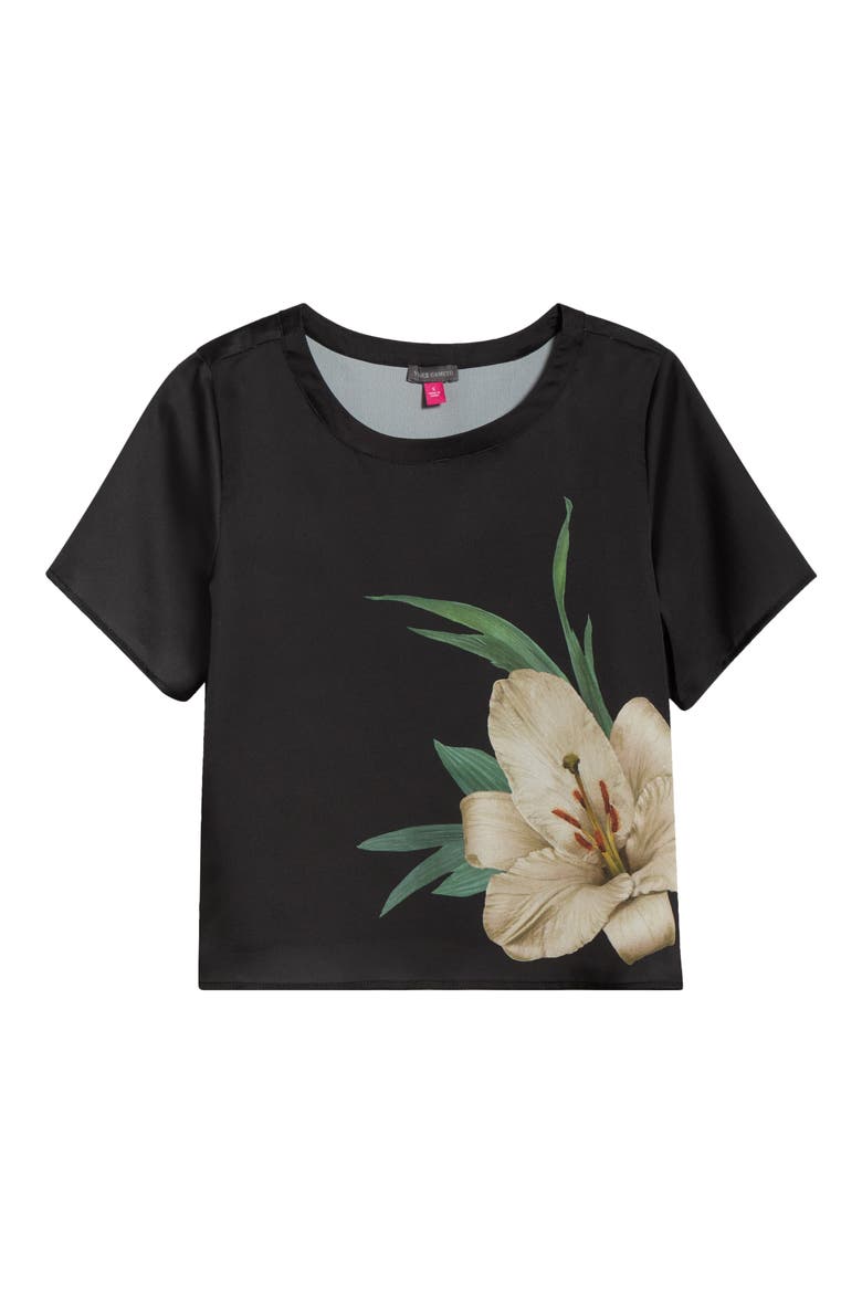 Print Satin Top, Alternate, color, ARCTIC WOLF