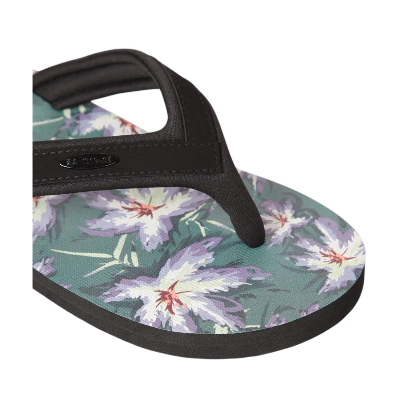Jekyl Leaves Logo Flip Flops, Alternate, color, Dark Green