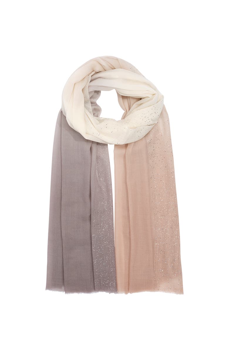 Echo Ombre Sequin Wrap, Main, color, Chai