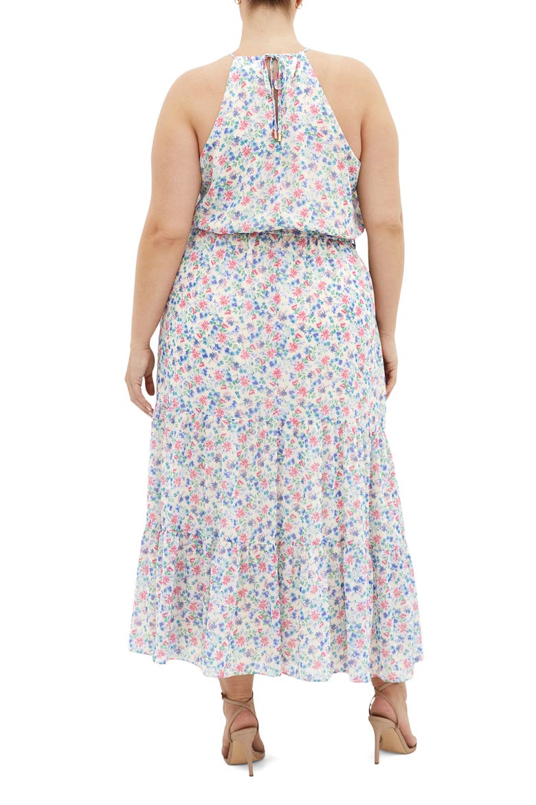 Lidia Maxi Halter Dress, Alternate, color, DELICATE DITSY