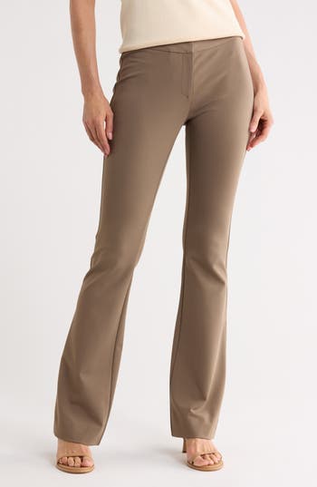 Lafayette 148 New York Waldorf Flare Pants in Concrete at Nordstrom Rack, Size 0