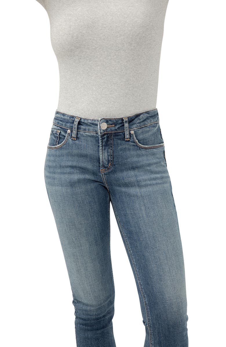 Silver Jeans Co. Elyse Raw Hem Capri Jeans, Alternate, color, Serenade