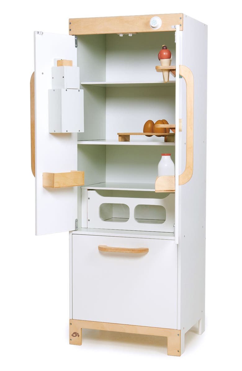 Tender Leaf Toys Wooden Play Refrigerator, Alternate, color, Multi
