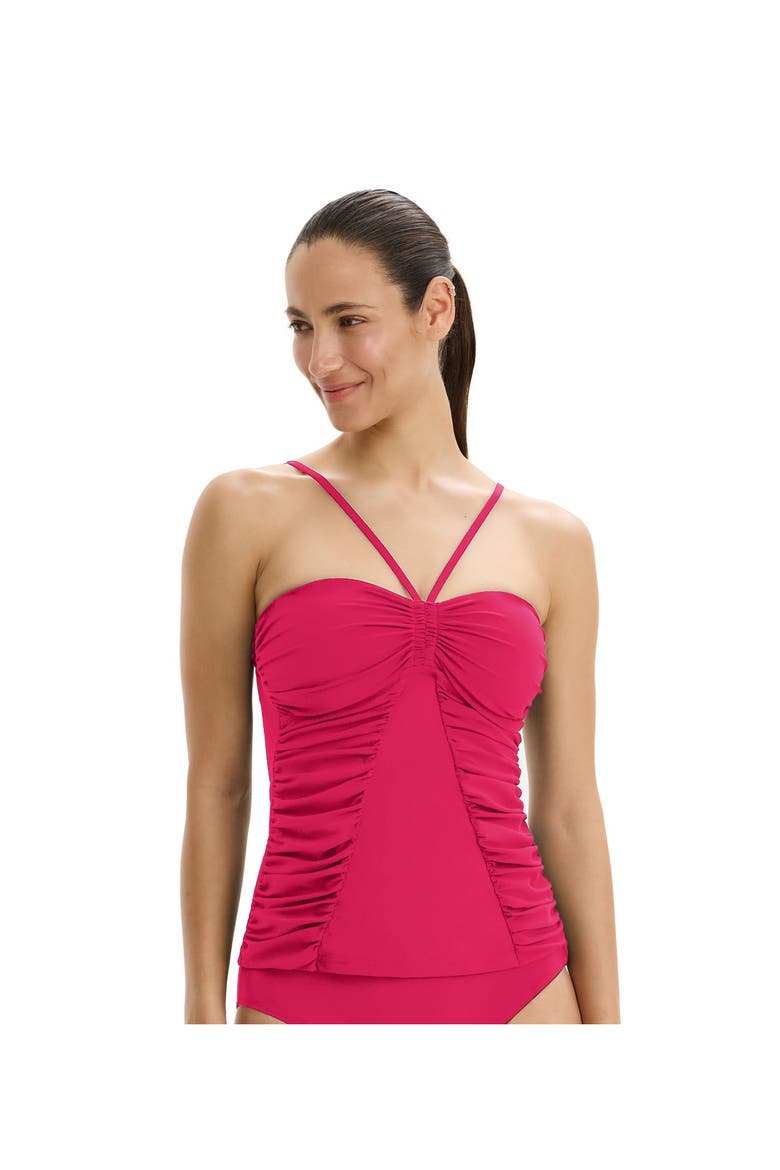 Tutti Frutti Bandeau Tankini Top, Main, color, Magenta
