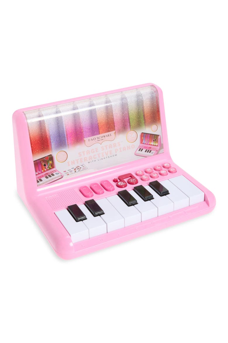 Preschool Toy Light Up Piano, Main, color, LIGHT/ PASTEL PINK