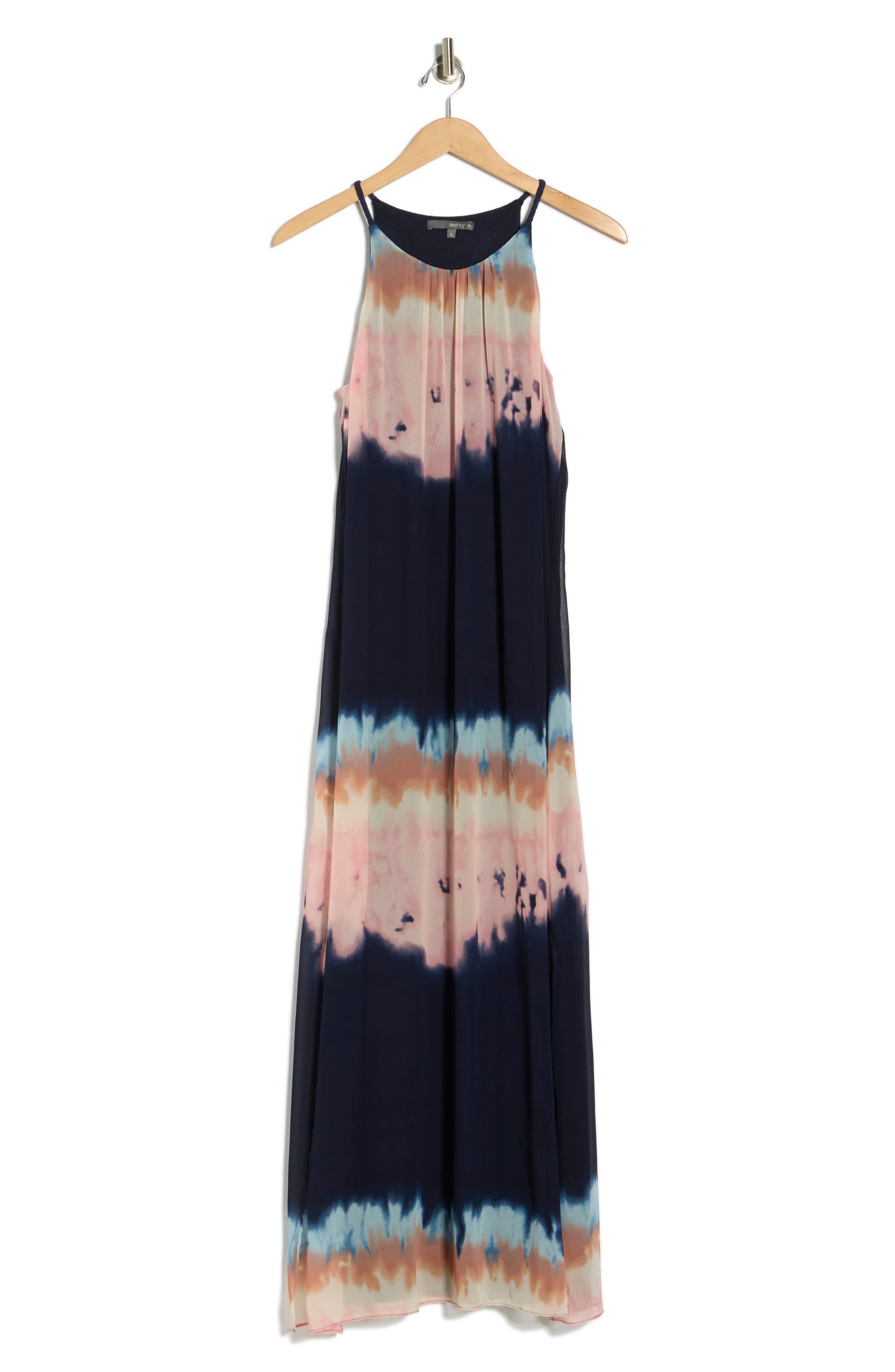 matty m. Braided Trim Maxi Dress