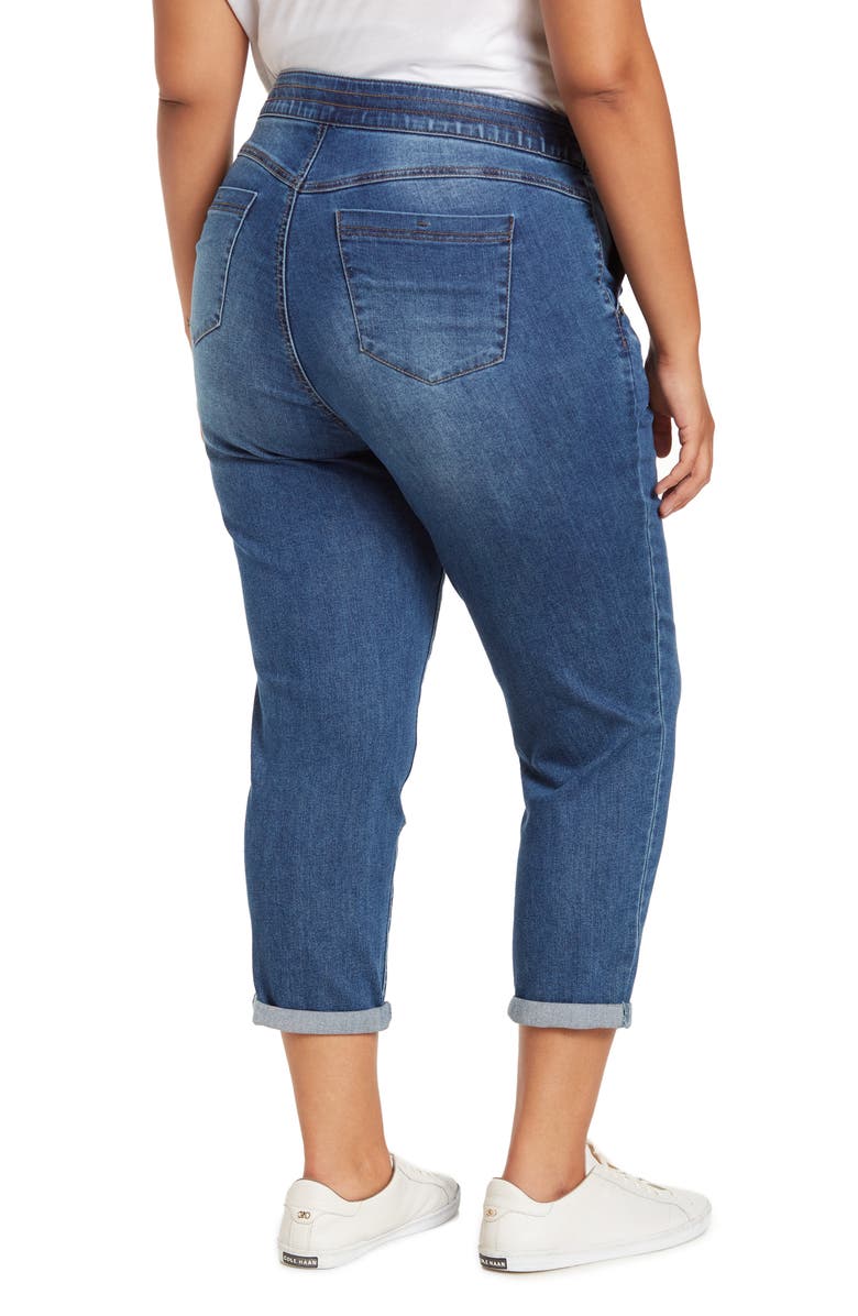 Democracy High Rise Pull-On Roll Hem Jeans, Alternate, color, 