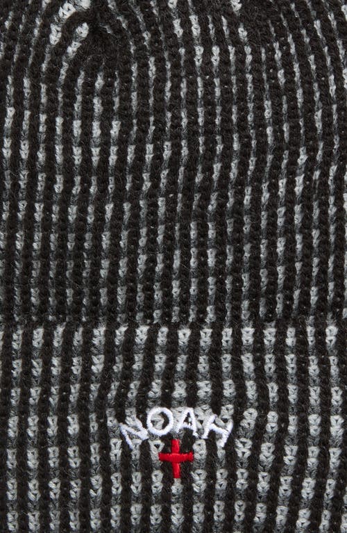 Noah Tri-color Beanie In Black