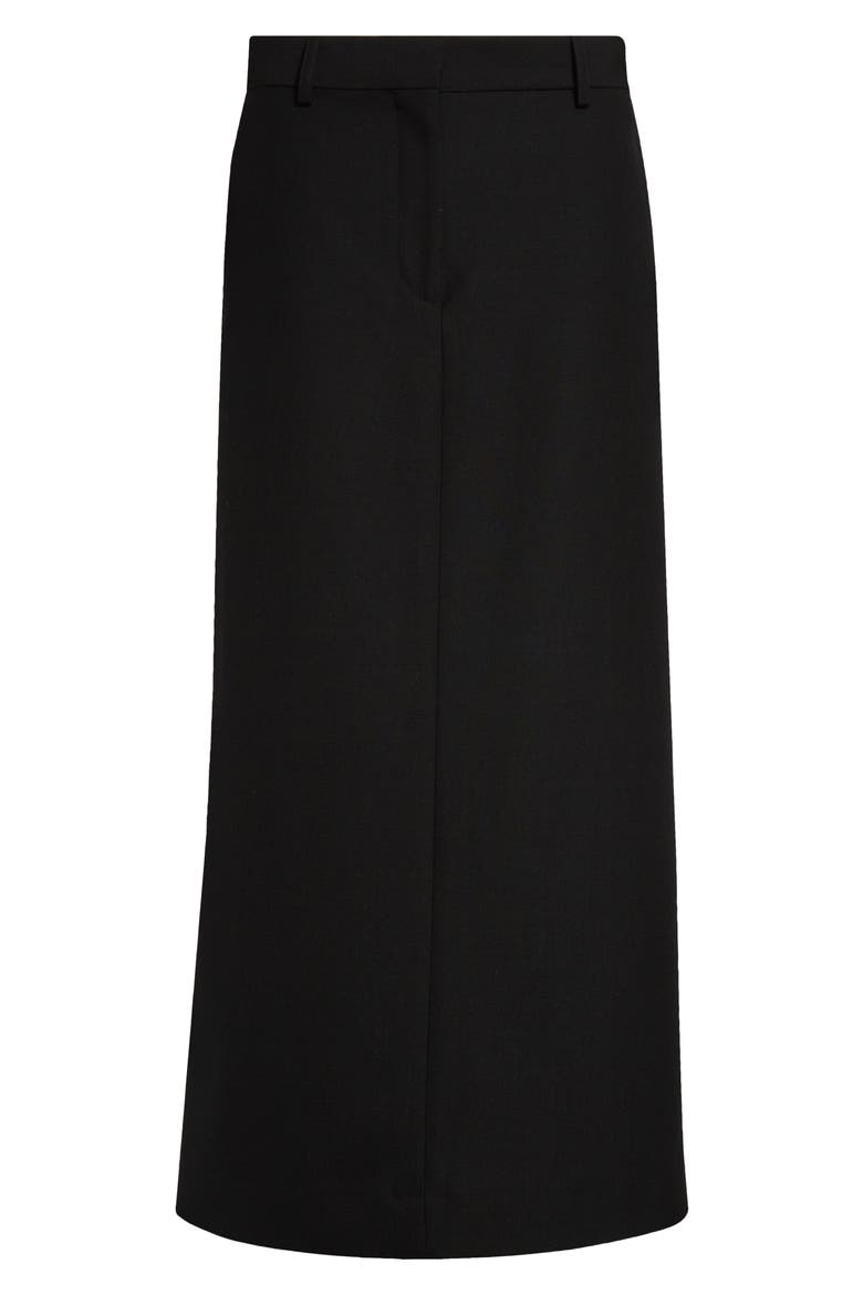 Low Waist Straight Skirt, Alternate, color, BLACK
