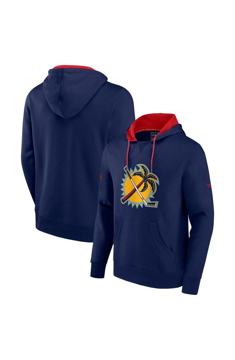 FANATICS Men's Fanatics Navy Florida Panthers Special Edition 2.0 Team Logo Pullover Hoodie, Main, color, 