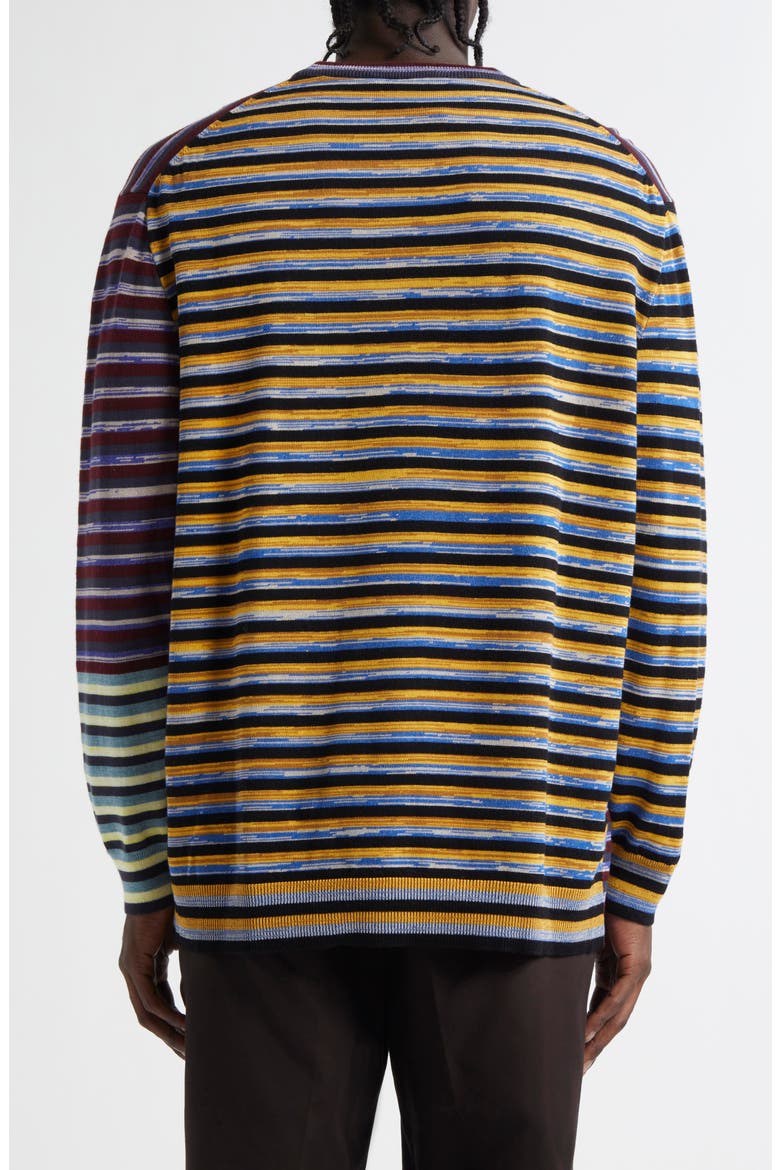 Tania Colorblock Crewneck Sweater, Alternate, color, BURGUNDY MULTI