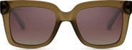 QUAY Icy 52mm Gradient Square Sunglasses