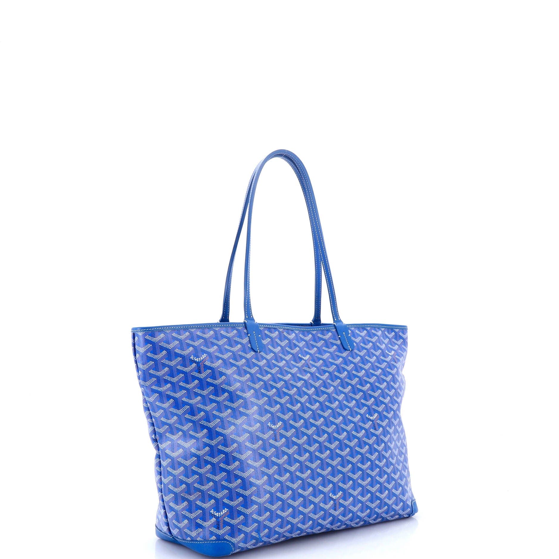 Pre-Owned Goyard Artois Tote Coated Canvas MM, Alternate, color, Blue