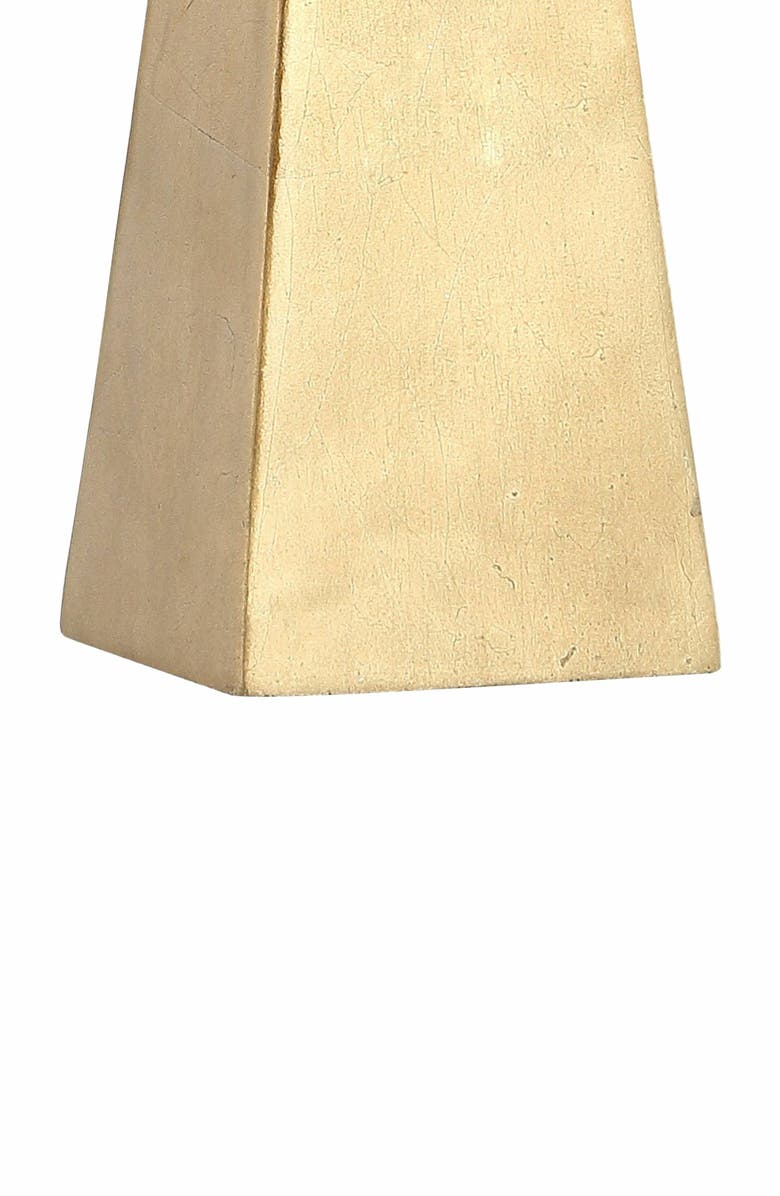 JONATHAN Y Owen Contemporary Resin LED Table Lamp, Alternate, color, Gold Leaf