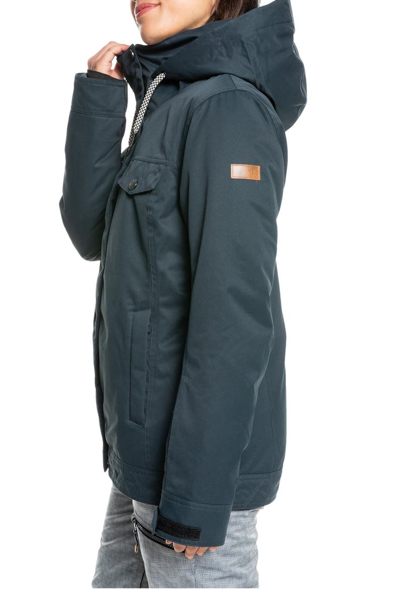 Billie Hooded Snow Jacket, Alternate, color, TRUE BLACK