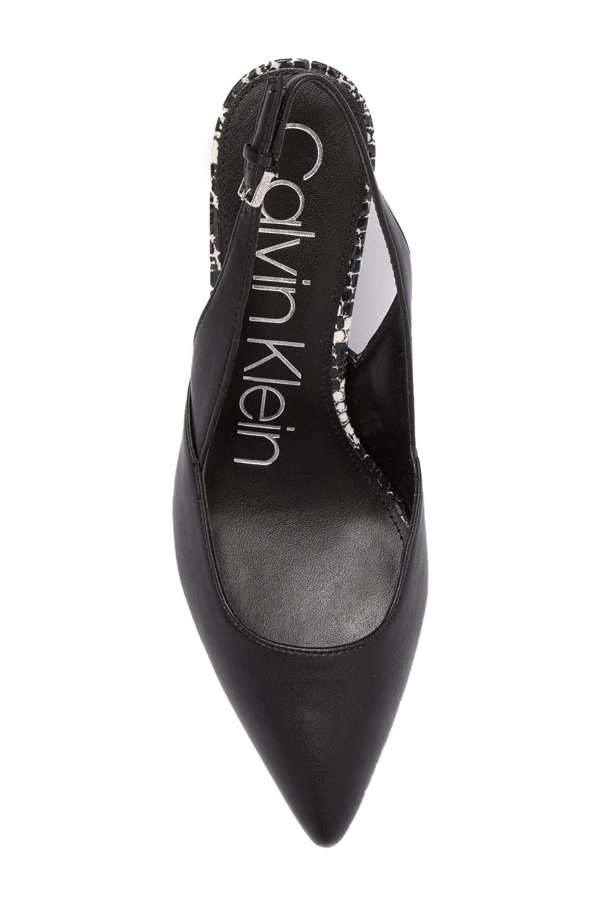 Calvin Klein Ninette Patent Slingback Pump, Alternate, color, 